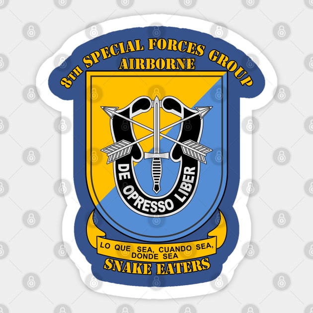 8th Special Forces Group Sticker by MBK